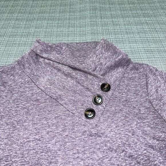 Soft Surroundings Shirt Womens Petite Small Purple Brinley Sweater Sweatshirt - Picture 5 of 10